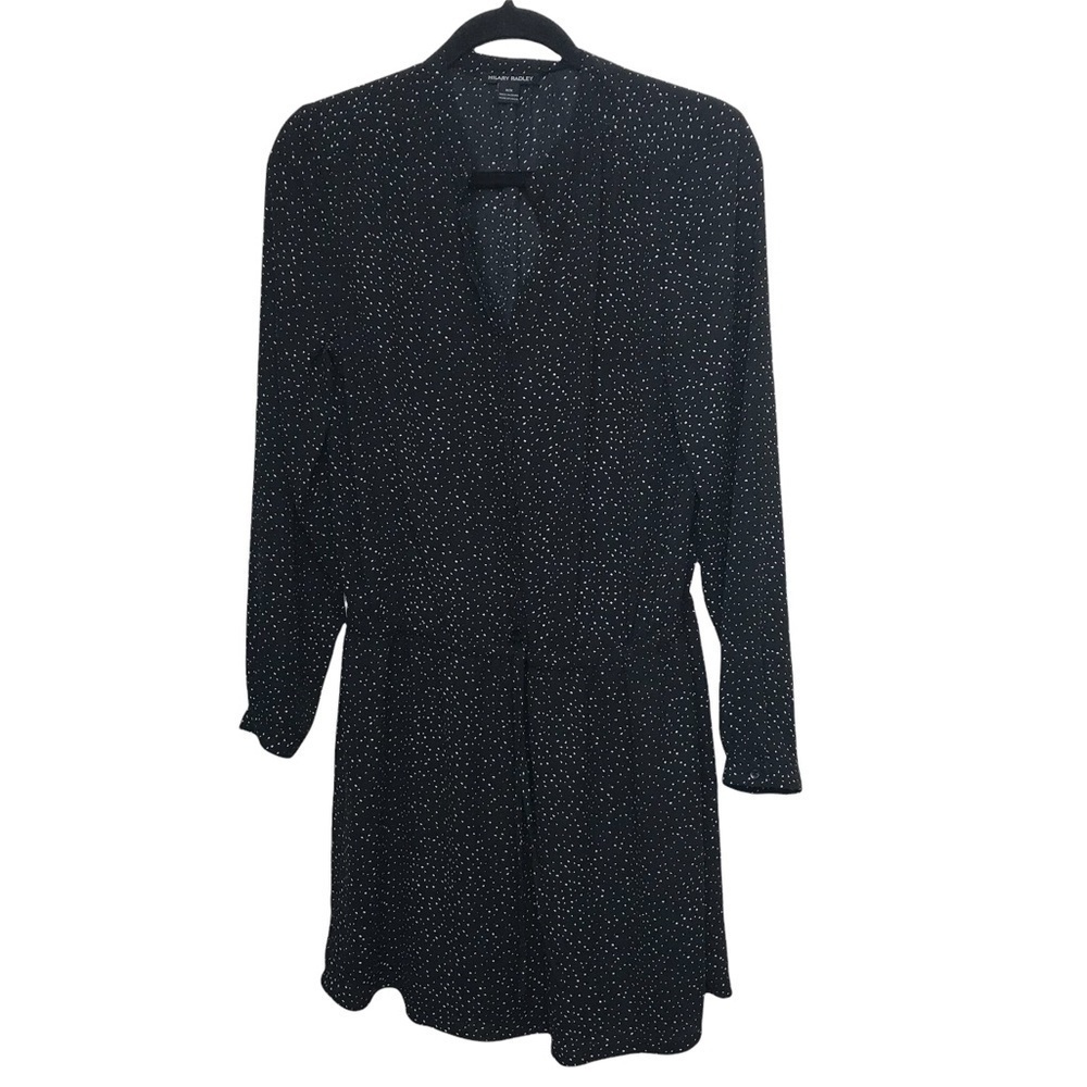 Hilary Radley Black Polka Dot Dress